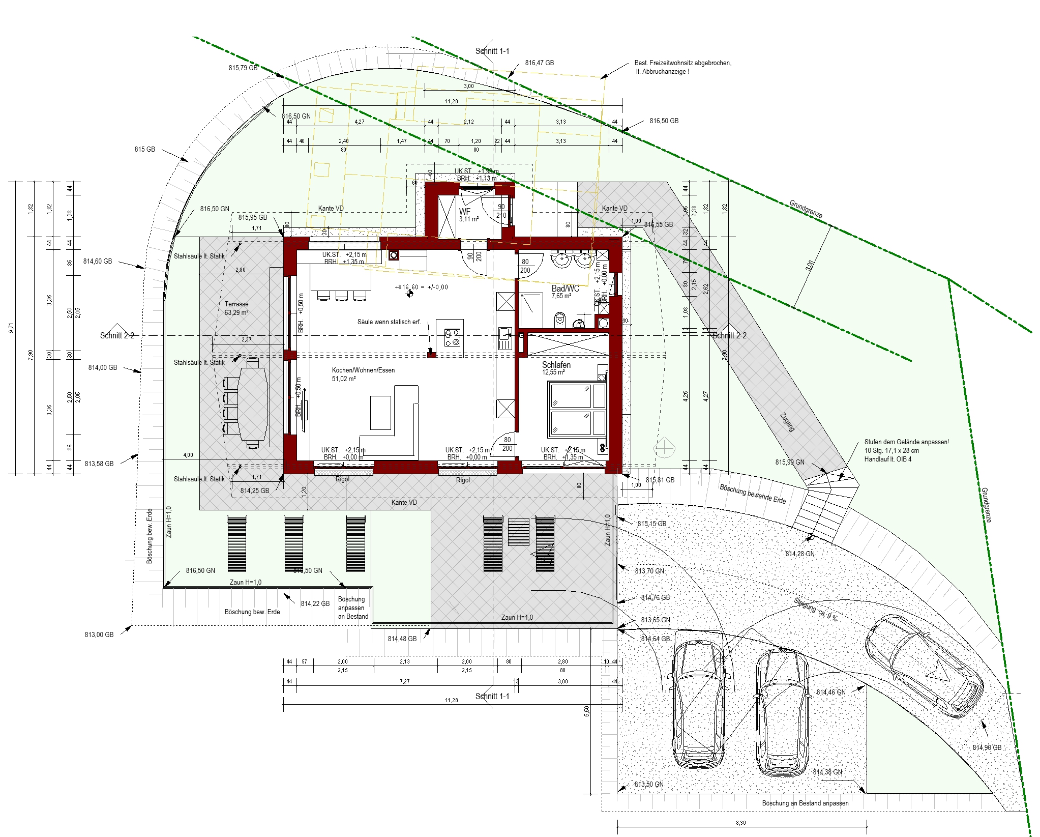 Freizeitwohnsitz Grundriss EG